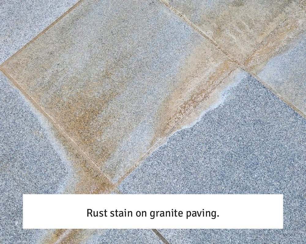 LTP Rust Stain Remover granite paving