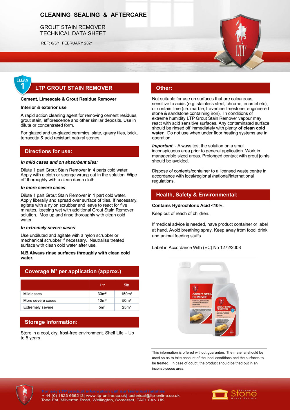 LTP Grout Stain Remover