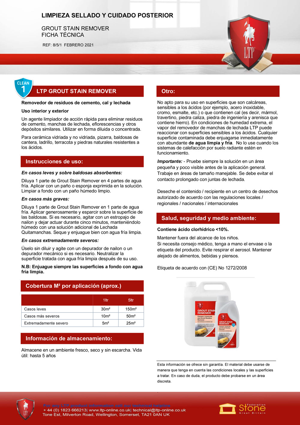LTP Grout Stain Remover