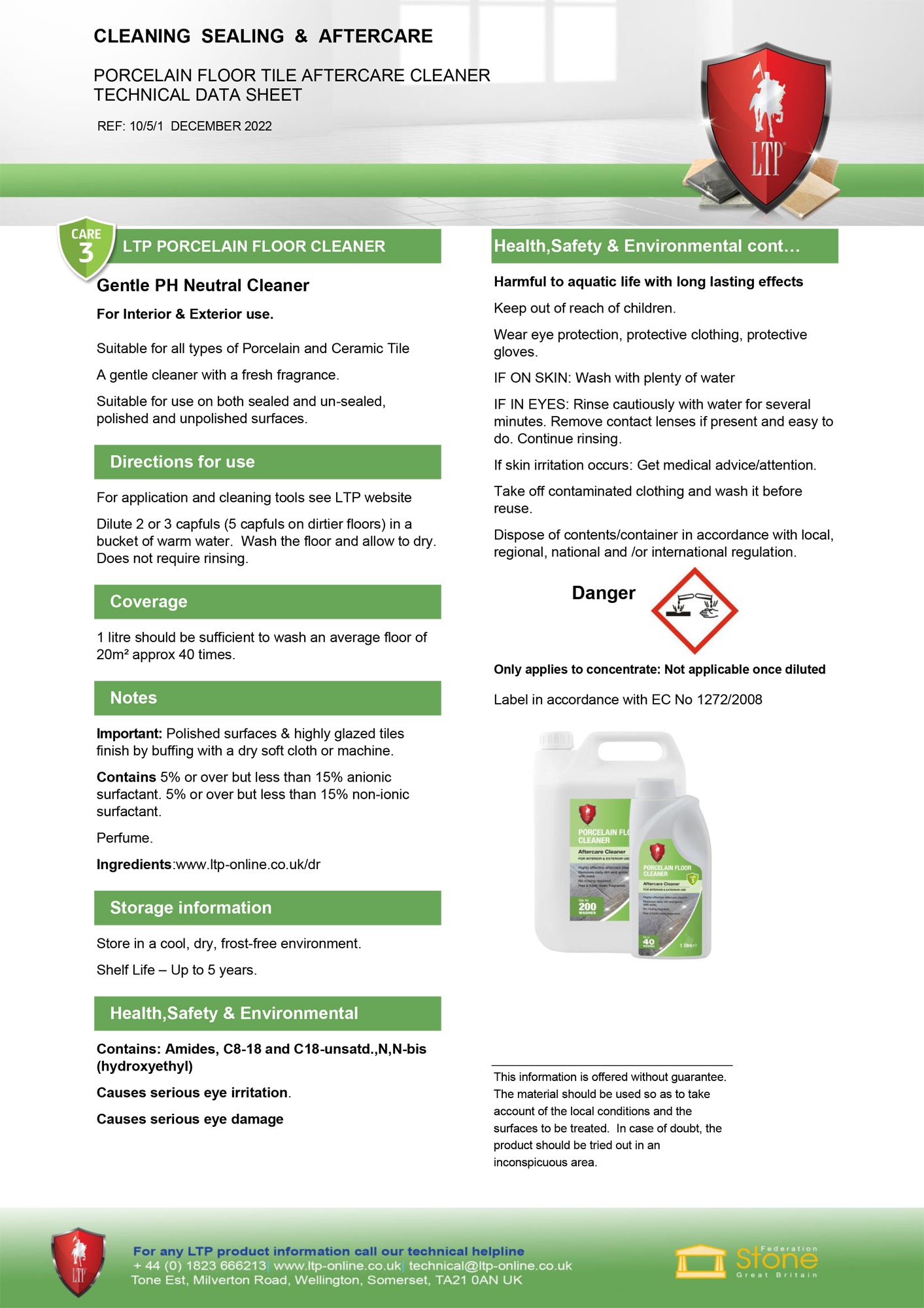 LTP Porcelain Floor Tile Cleaner